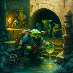 A community of goblins have moved into a city sewer.